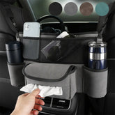 Suede Car Seat Gap Storage Bag – Large Console Organizer & Purse Holder Between Front Seats for Phone, Wallet & Docs | OOLVS