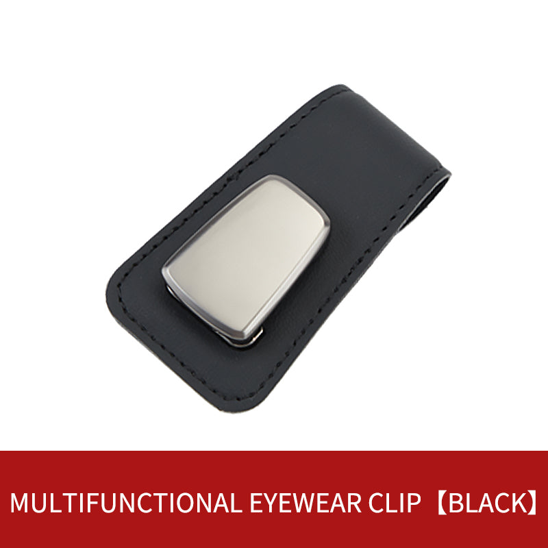 حامل نظارات شمسية بمشبك زنبركي لواقي الشمس في السيارة - مناسب لجميع أنواع النظارات والبطاقات والإكسسوارات الصغيرة