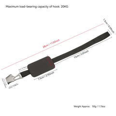 Car Headrest Hooks – PU Leather & Metal Auto Seat Back Hanger Hooks for Bags, Purses & Drinks – Universal Car Interior Organizer (Set of 1)