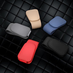 Magnetic Leather Sunglasses Holder for Car Visor - Universal Fit with Ticket Clip | OOLVS