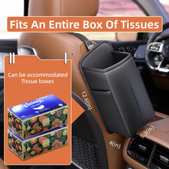 Car Seat Side Organizer Bag Fits ban Entire box of tissues