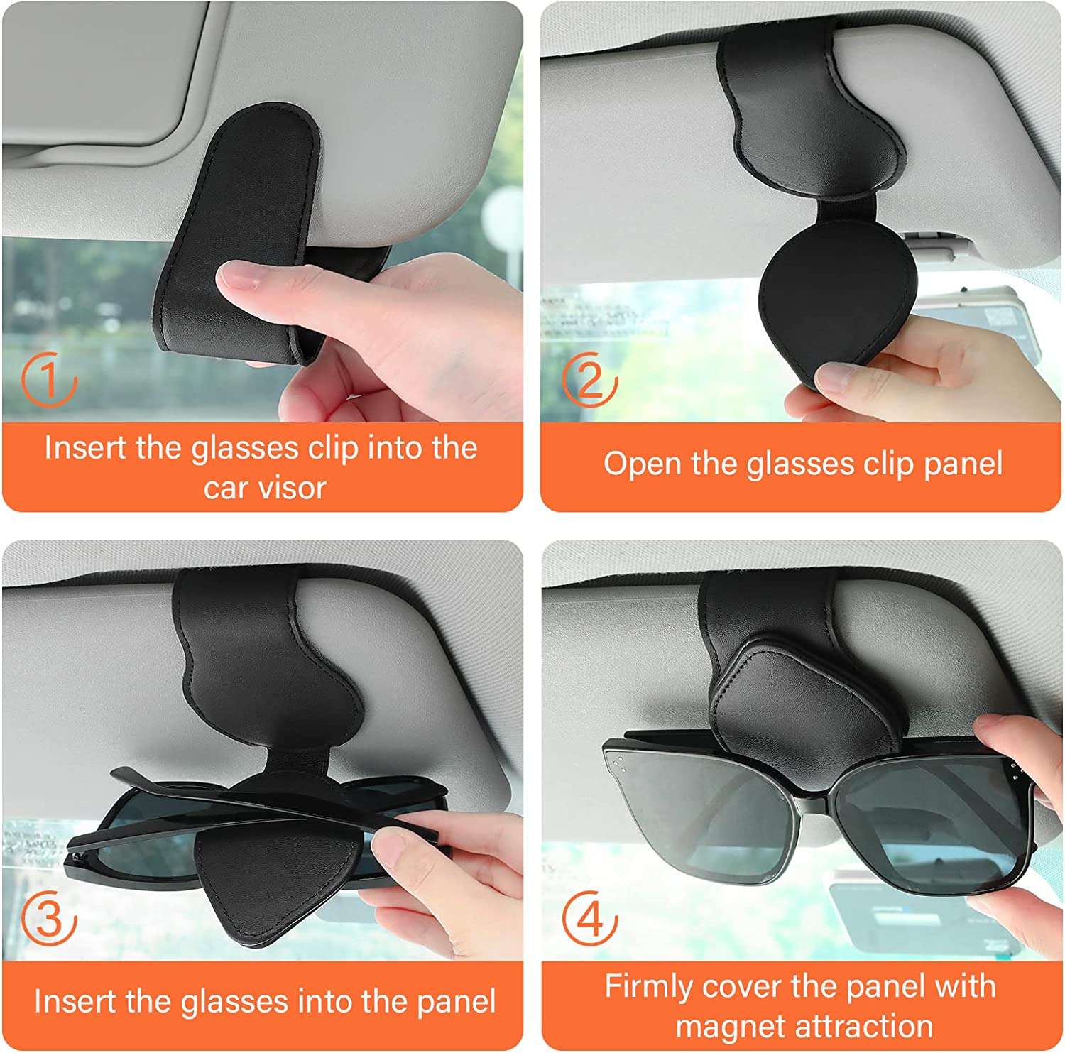Car Sun Visor Organizer Glasses Holders OOLVS
